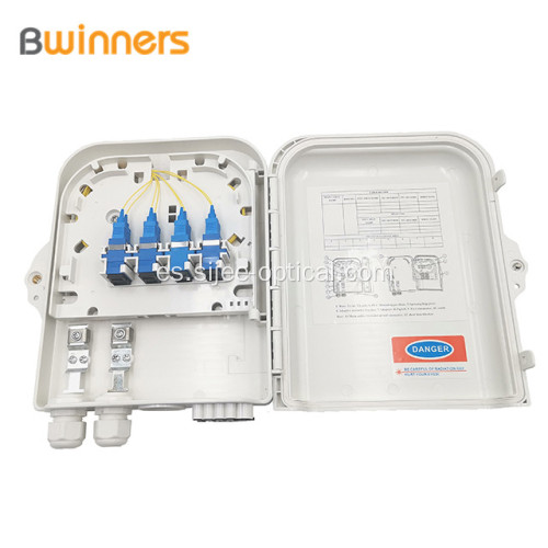 Caja de terminales de fibra óptica de 8 puertos Sc / Lc Ip65 Montaje en pared